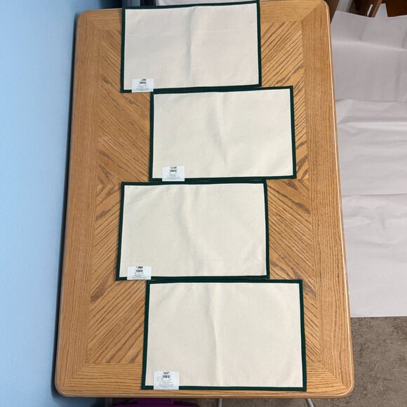 Bardwil Linens Set of 4 Cotton Placemats Noel Holiday Christmas Table Mats 13x19 - Picture 7 of 9